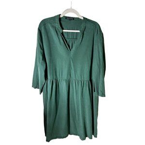 Elliott & Vine Green Tiered dress with 3/4 sleeves Size 1X NEW W/TAGS